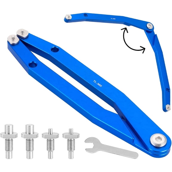 Bicycle Needle Hook Wrench Set - Stainless Steel Double-Headed & Aluminum Alloy Adjustable Spanner - Professional Bike Shock Absorber Repair & Maintenance Tool(Q)