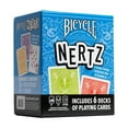 thumbnail image 1 of Bicycle Nertz Card Game (Solitaire), 6 Decks Jumbo Index Playing Cards, Fast-Paced Multiplayer Family Card Game for Kids and Adults, up to 6 Players, 1 of 6