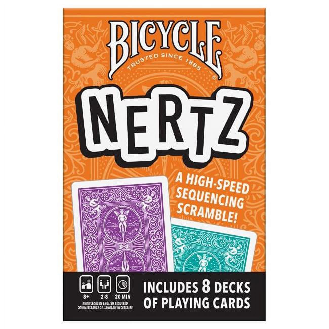 Bicycle Nertz Playing Cards Game, Multiplayer Solitaire (Up to 8