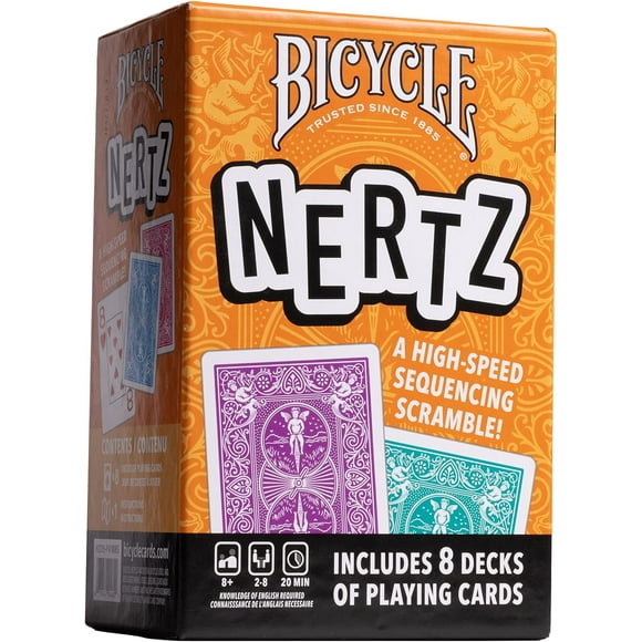 Bicycle Nertz Playing Cards Game Multiplayer Solitaire (up to 8 Players)