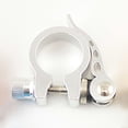 thumbnail image 1 of Bicycle New Mountain MTB BMX 5 Colors 25.4/28.6/31.8/34.9mm Ultralight Bike Seat Post Tube Clip Bicycle Seatpost Clamps Bike Seat Clamp Seatpost Clamp SILVER 28.6MM, 1 of 8
