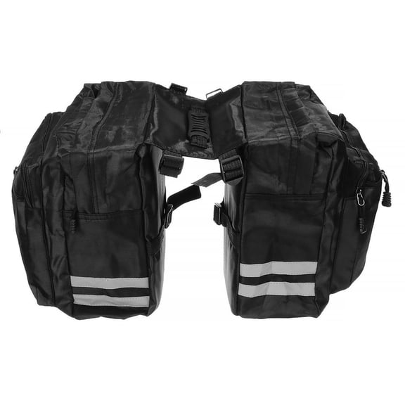 Bicycle Pannier Bag Waterproof 600D Nylon Saddle Bag for Cycling Bike Rear Rack Travel Carrier