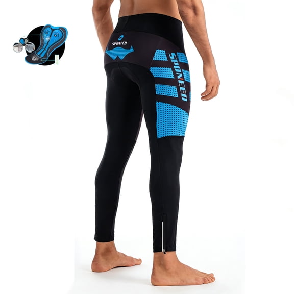 Bicycle Pants 4D Padded Road Cycling Tights MTB Pants Reflective Bicycle Pants Blue L