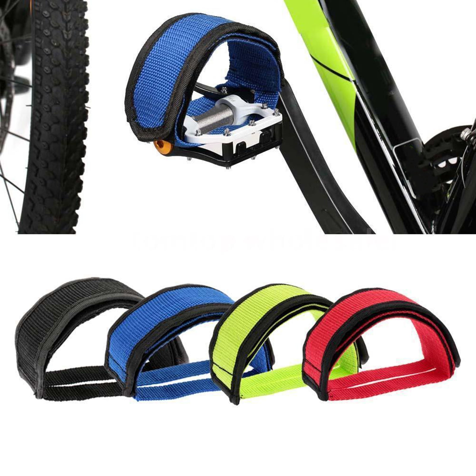 Bicycle Pedal Strap 2Pcs Bike Pedal Straps Bicycle Straps Pedals Bike Pedal Straps for Adults Fixed Gear Fixie Road Bike Bicycle Cycling Adhesive Pedal Toe Clip Strap Belt Walmart Business Supplies