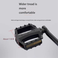 Bicycle Pedals, , with Safety Warning Reflectors Universal Bicycle