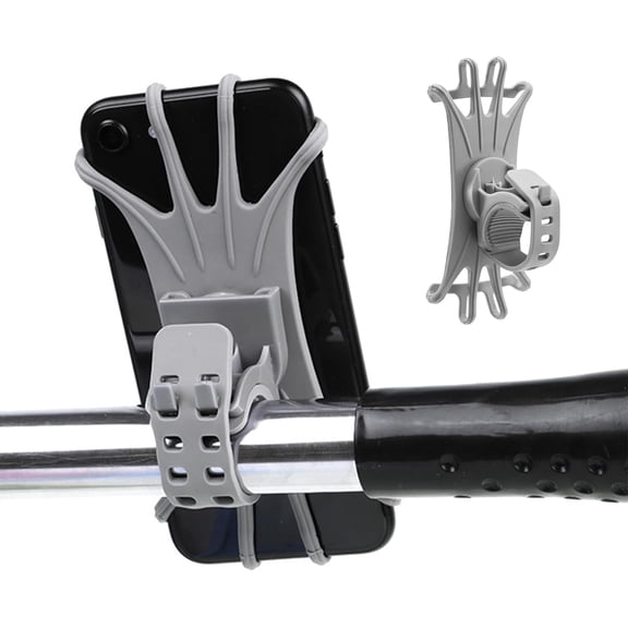 Bicycle Phone Holder, 360° Rotatable Silicone Bicycle Phone Holder, Adjustable Bicycle Motorcycle Phone Holder, Universal Handlebar for Bicycles, Motorcycles, Scooters, Strollers