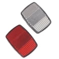 thumbnail image 1 of Bicycle Plastic Reflector Tail Light Reflector Front And Rear Warning Tail Light, 1 of 7