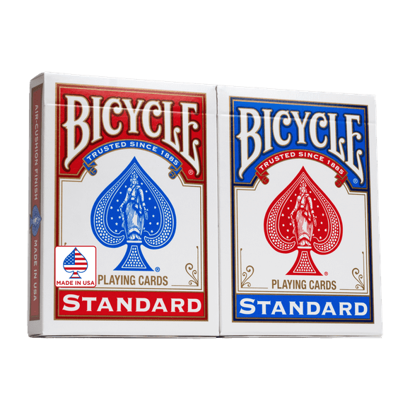 Bicycle Playing Cards, 2 Pack, Standard Index (Red & Blue)