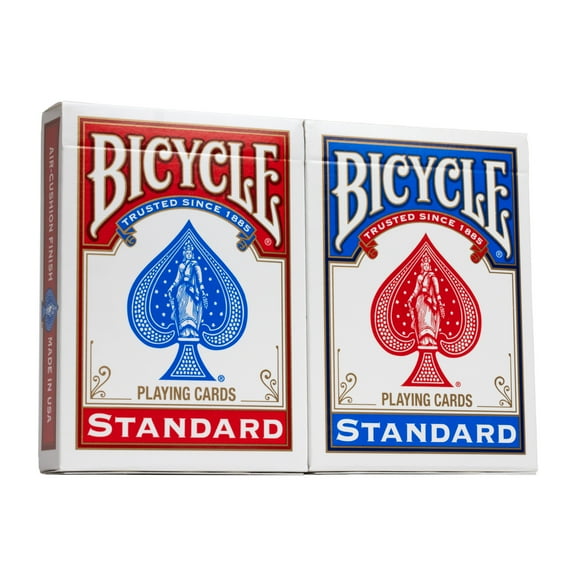 Bicycle Playing Cards, 2 Pack, Standard Index (Red & Blue)