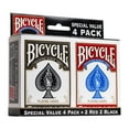 thumbnail image 1 of Bicycle Playing Cards, 4 Pack, Standard Index (Red & Black), 1 of 8