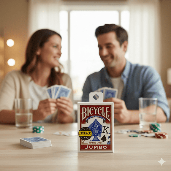 Bicycle Playing Cards  Standard Size, Jumbo Face, 54 Count 