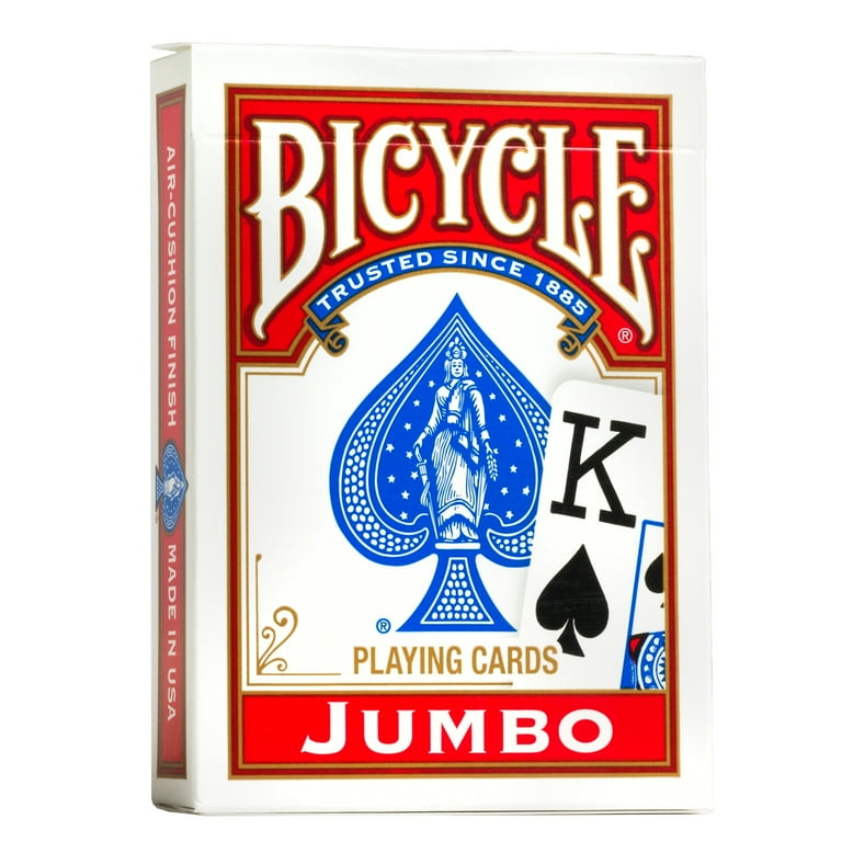 Bicycle Jumbo Index Playing Cards for Poker Canasta 1 Deck Color May Vary Walmart