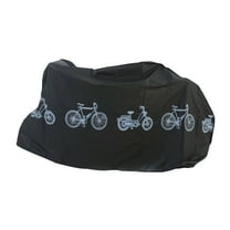 Bicycle Protective Cover, Bike Bicycle Cover Waterproof Dustproof- 190T Bike Cover for 1 or 2 Bikes, Indoor and Outdoor Use, Bike Cover Rain Sun UV Wind Snow Proof Resistant,Black,39x79"