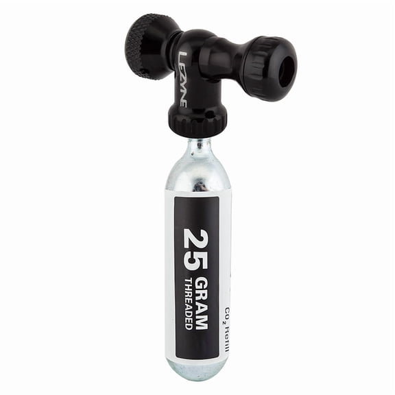 Lezyne Control Drive CO2 with 25g Cartridge and Machined Slip Fit Chuck Black