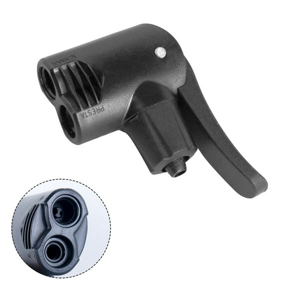 Bicycle Pump Nozzle Hose Adapter Dual Head Pumping Parts Accessories Convertor