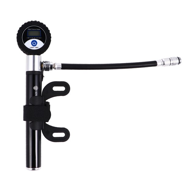 Bicycle Pump Tire Inflator Tire Pump Bike Pump with Gauge Portable Air