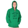 thumbnail image 1 of Bicycle Pump Tires Not Gas Eco Biker Zip Up Hoodie Men's Women's Brisco Brands 3X, 1 of 6
