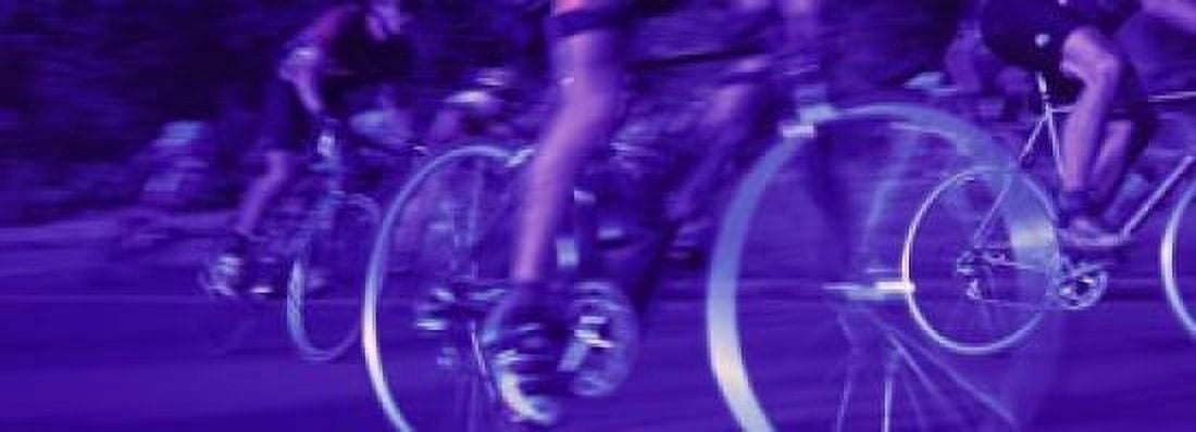 Bicycle Race Canvas Art - Panoramic Images (34 x 12)