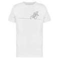 thumbnail image 1 of Bicycle Racer Line Draw Design T-Shirt Men -Image by Shutterstock, Male Small, 1 of 2