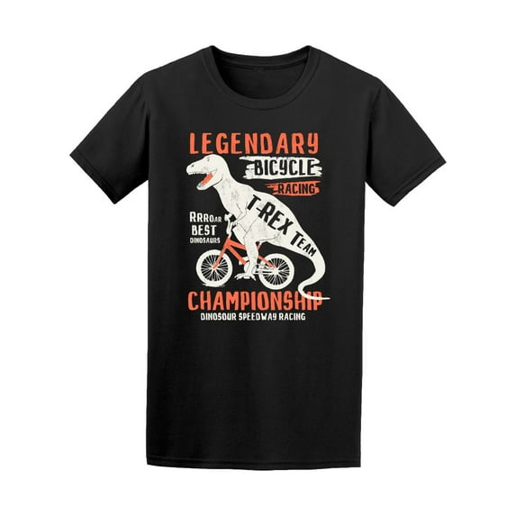 Bicycle Racing Dinosaur Tee Men's -Image by Shutterstock