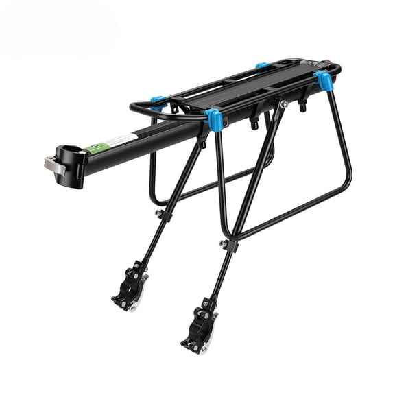 ROCKBROS Bike Rack Quick Release Seatpost Type Rear Shelf & Quick Release Support Rod with Mud Fender 26-29 inch Road Bike/MTB Mountain Bike 25KG Load Weight Anti-Scratch Safety Ride Bicycle Rack
