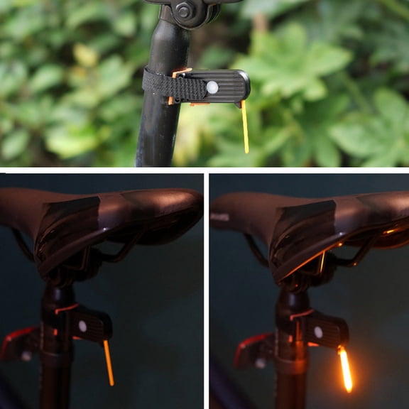 Bicycle Rear Light Rechargeable, Bright LED Tail Light for Night Riding, Waterproof Cycling Safety Light for Bike Helmet Scooter, 6 Colors