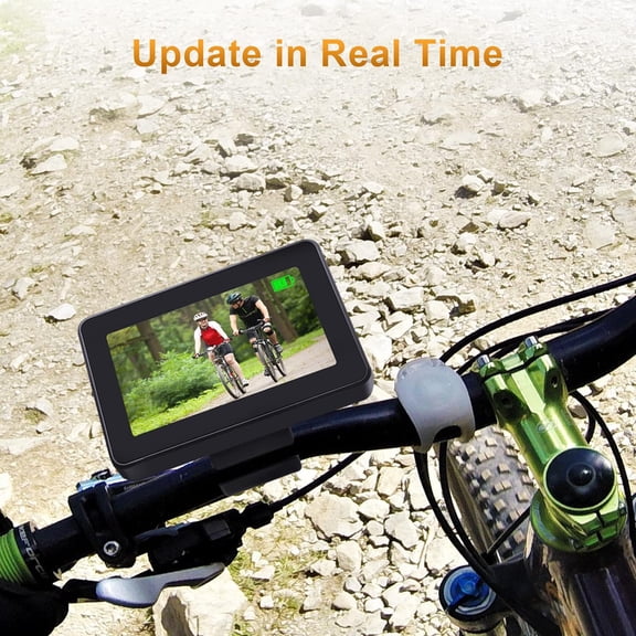 Bicycle Rear View Camera with 4.3' HD Monitor, Color Night Vision and 110 Wide Angle View, Compatible with E-Bike, Mountain and Road Bikes