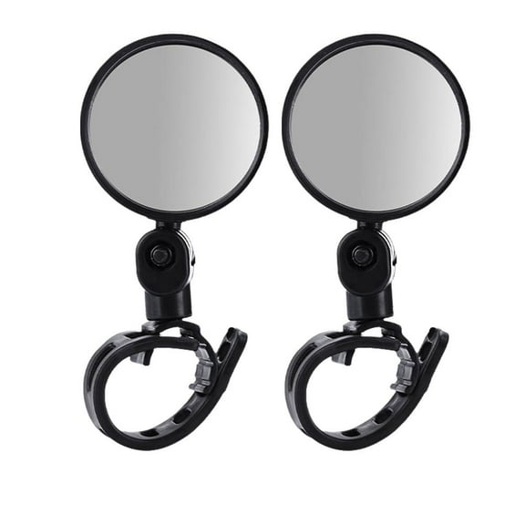 Bicycle Rearview Mirror 360 Degree Rotation Convex Mirror Handlebar Moun H D0U0