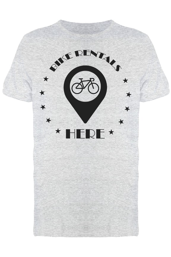 Bicycle Rentals Here Tee Men's -Image by Shutterstock
