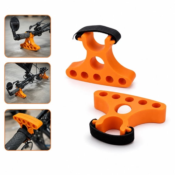 Bicycle Repair Stand, 2 Pack Orange Inverted Bike Holder with Hook Loop Strap, Mountain, Road, BMX Bike, Home Workshop, Garage Maintenance