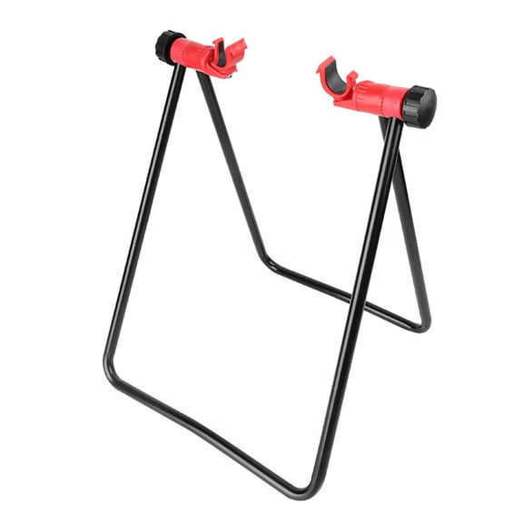 Bicycle Repair Stand U-Shaped Foldable Parking Rack for Road Mountain Bikes, aluminum Alloy Holder with 360 Rotation, Adjustable & Space-Saving Storage Solution for Garage Workshop