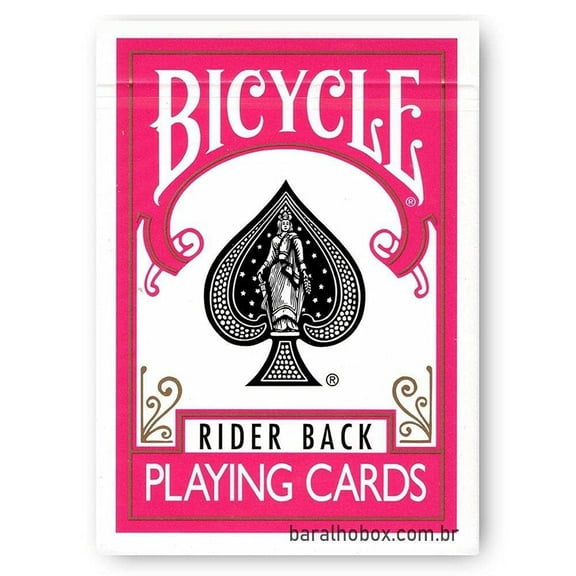 Bicycle Rider Back Fuchsia Playing Cards, Poker Size Standard Index, Classic Deck of Cards for Poker, Blackjack, Family Game Night, Card Games & Magic Tricks