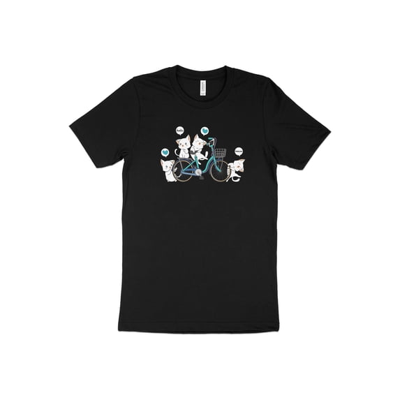 Bicycle Rider Cats Kittens Gift T-Shirt T Shirt Tee Mens Womens Ladies Crazy Cat Lady Pet Kitty Crazy People Animal Lovers Crazy Cat