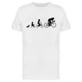thumbnail image 1 of Bicycle Rider Evolution T-Shirt Men -Image by Shutterstock, Male XX-Large, 1 of 2