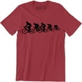 thumbnail image 1 of Bicycle Riders Funny Squad Mountain Bike Team Riding Men's Tee Shirt, 1 of 4