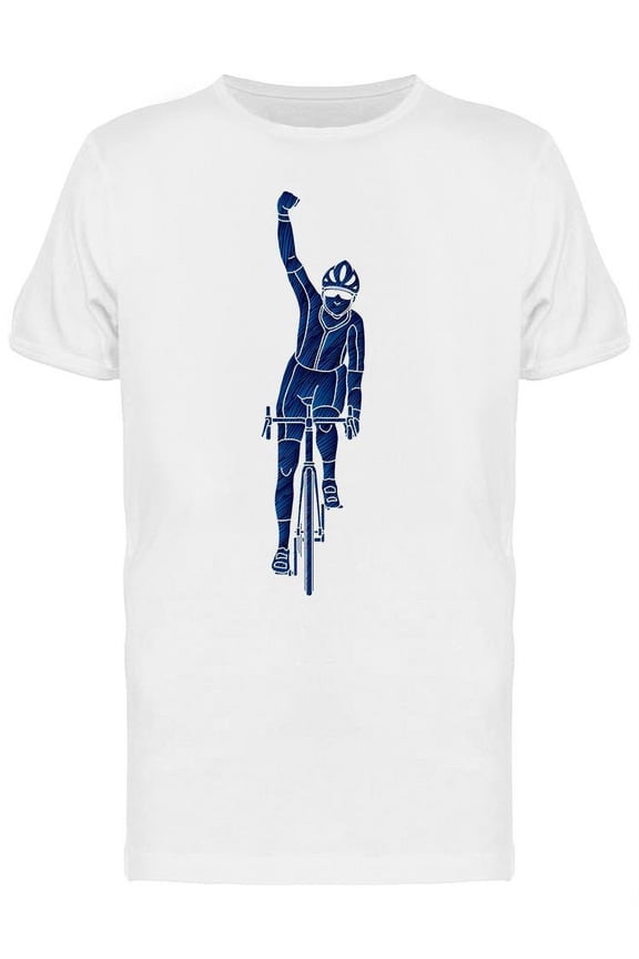 Bicycle Riding Winner T-Shirt Men -Image by Shutterstock, Male Large