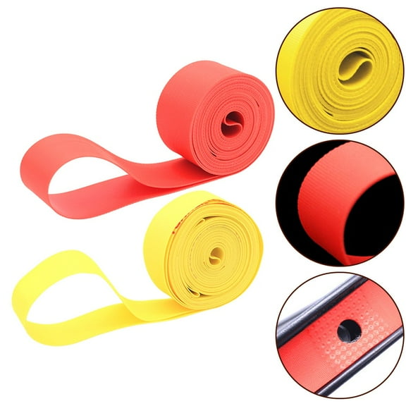 Bicycle Rim Strip & Tire Liner Combo 2-Pack Anti-Stab Pad For 700C/26/27.5/29 Inch Bikes Pvc Tyre Tape For Extended Tire Life Yellow 29寸 Fangkenuo