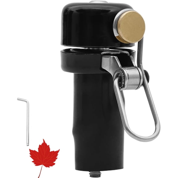 Bicycle Ringer - Strong Tone, Portable Cycle Horn | Metal Handle Mount, Reliable Warning Device for Trips, Men Women Children Riders