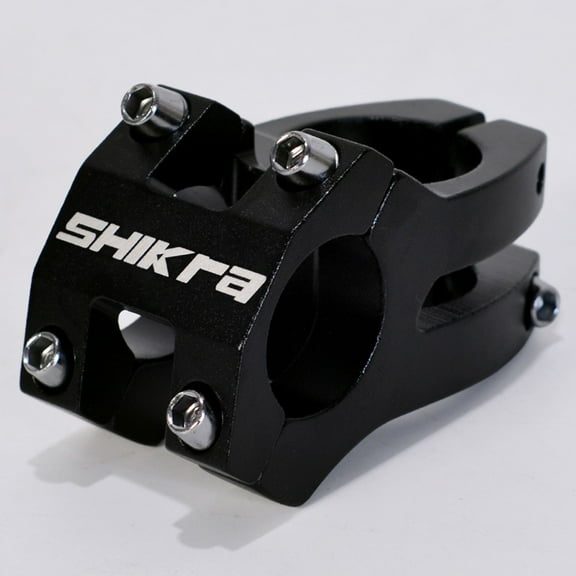 Bicycle Road Short Power Mountain Bike Handlebar Stem 25.4*35Mm Riser Handle Cycling Hollow Out Road Bicycle Short Stem Parts Black Fangkenuo