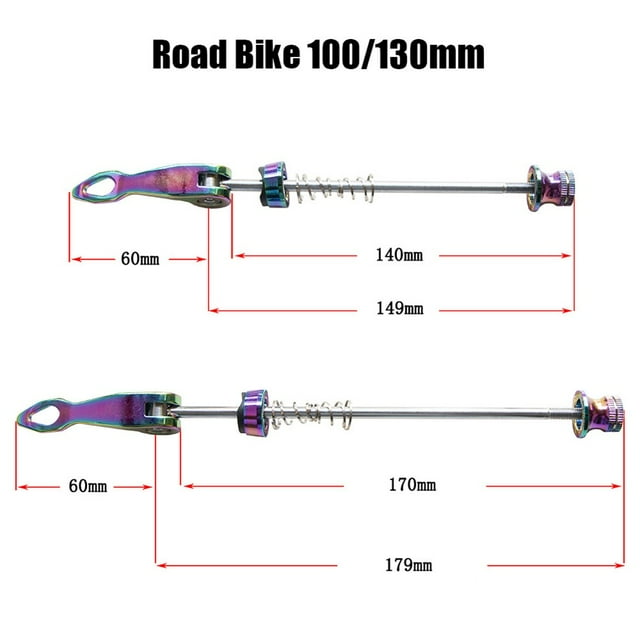 Bicycle Road Wheel Quick Release Skewers Set Locking Security Bike