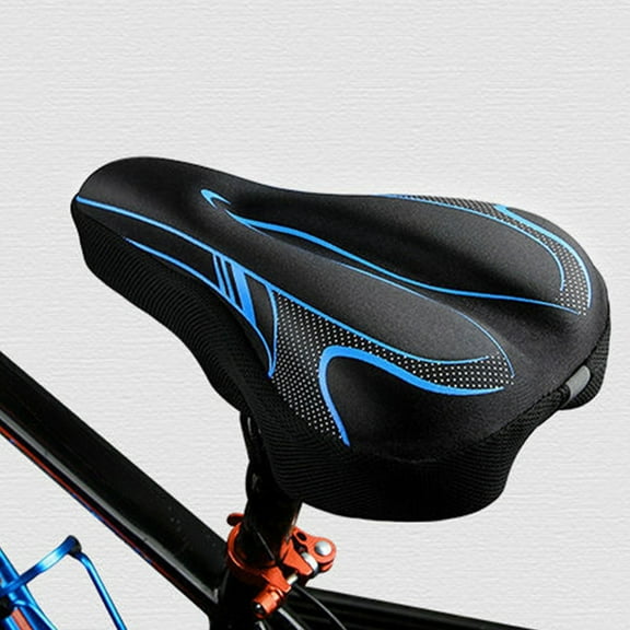 Bicycle Seat Cushion, Wide Bike Saddle Cover, Soft Padded Comfortable Seat Cushion for Cycling, Outdoor Riding, Mountain Bike and Commuting