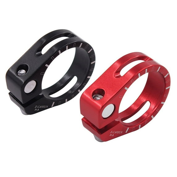 Bicycle Seatpost Clamps Bike Seat Post Clamp Lightweight Alloy 31.8 /34.9Mm For Seatpost Diameter 27.2/ 28.6/ 30.4/ 30.8/ 31.6Mm Red 31.8 Fangkenuo
