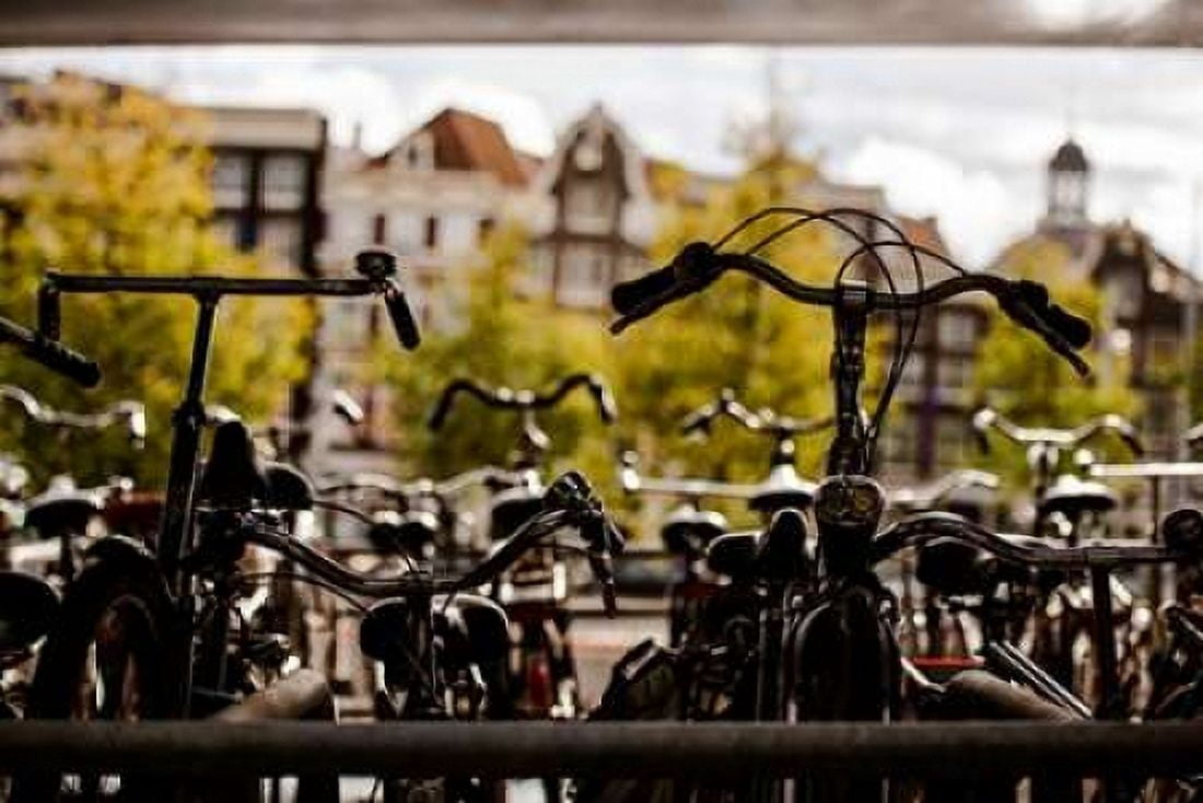Bicycle Silhouettes Canvas Art - Erin Berzel (24 x 36)