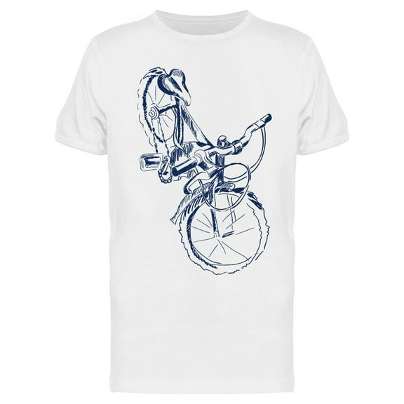 Bicycle Sketch T-Shirt Men -Image by Shutterstock, Male Medium