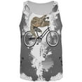 thumbnail image 1 of Bicycle Sloth Funny Grunge Splatter All Over Mens Tank Top Multi X-LG, 1 of 2