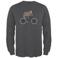 thumbnail image 1 of Bicycle Sloth Mens Long Sleeve T Shirt Deep Heather 2XL, 1 of 1