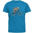 thumbnail image 1 of Bicycle Sloth Mens T Shirt Sapphire 3X-LG, 1 of 1