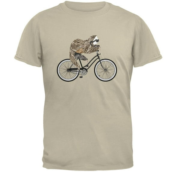 Bicycle Sloth Mens T Shirt