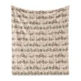 thumbnail image 1 of Bicycle Soft Flannel Fleece Blanket, Retro Pattern with Different Bicycles Floral Details and Dots Fun Ride Urban Living, Cozy Plush for Indoor and Outdoor Use, 50" x 60", Multicolor, by Ambesonne, 1 of 6