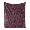 thumbnail image 1 of Bicycle Soft Flannel Fleece Throw Blanket, Abstract Pattern of Vintage Bikes in Various Shades of Pink Retro Nostalgic Ride, Cozy Plush for Indoor and Outdoor Use, 50" x 60", Multicolor, by Ambesonne, 1 of 6